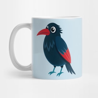 Cute raven bird kawaii Mug